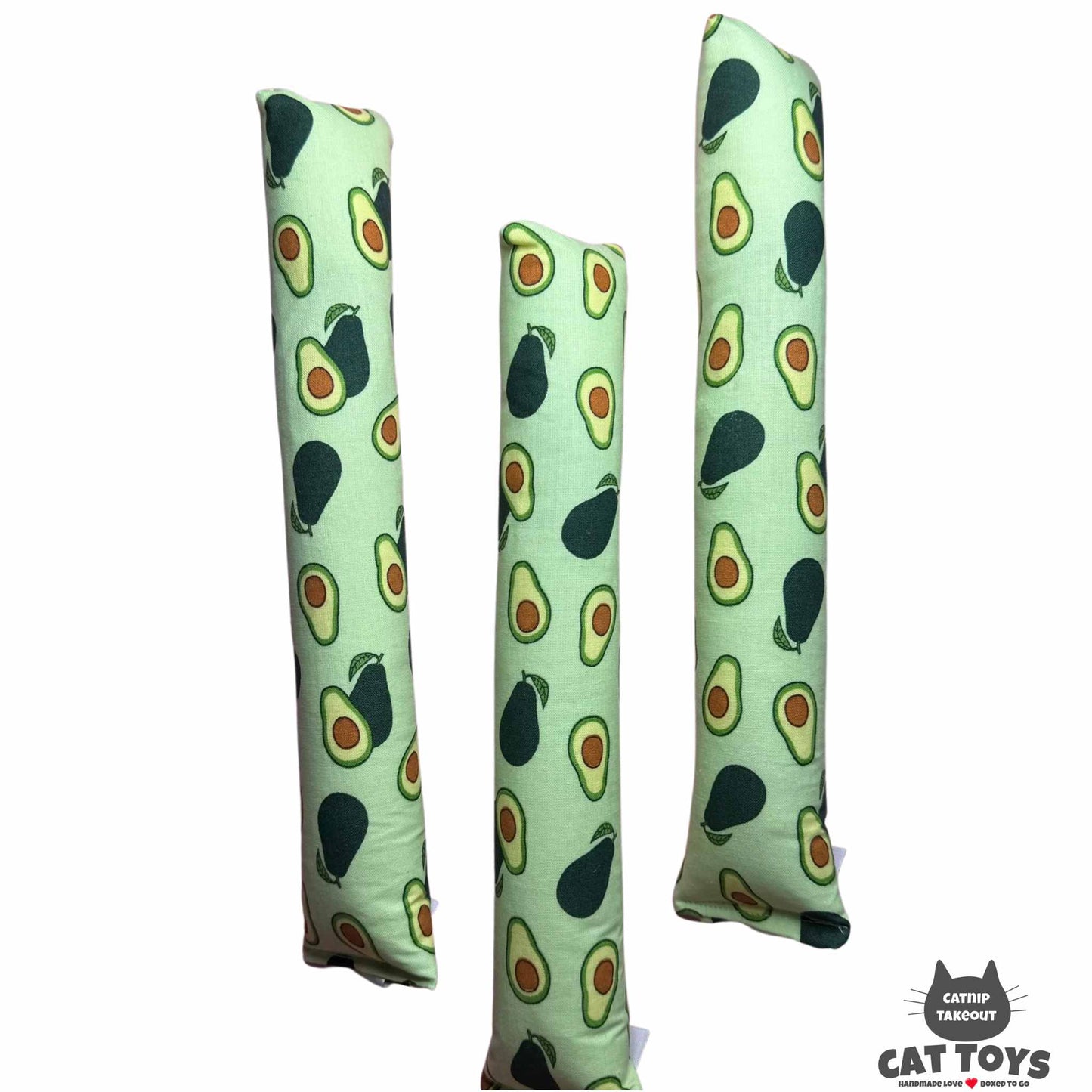 Avocado Kicker Catnip Cat Toy - CatnipTakeout Green Avocado Kicker