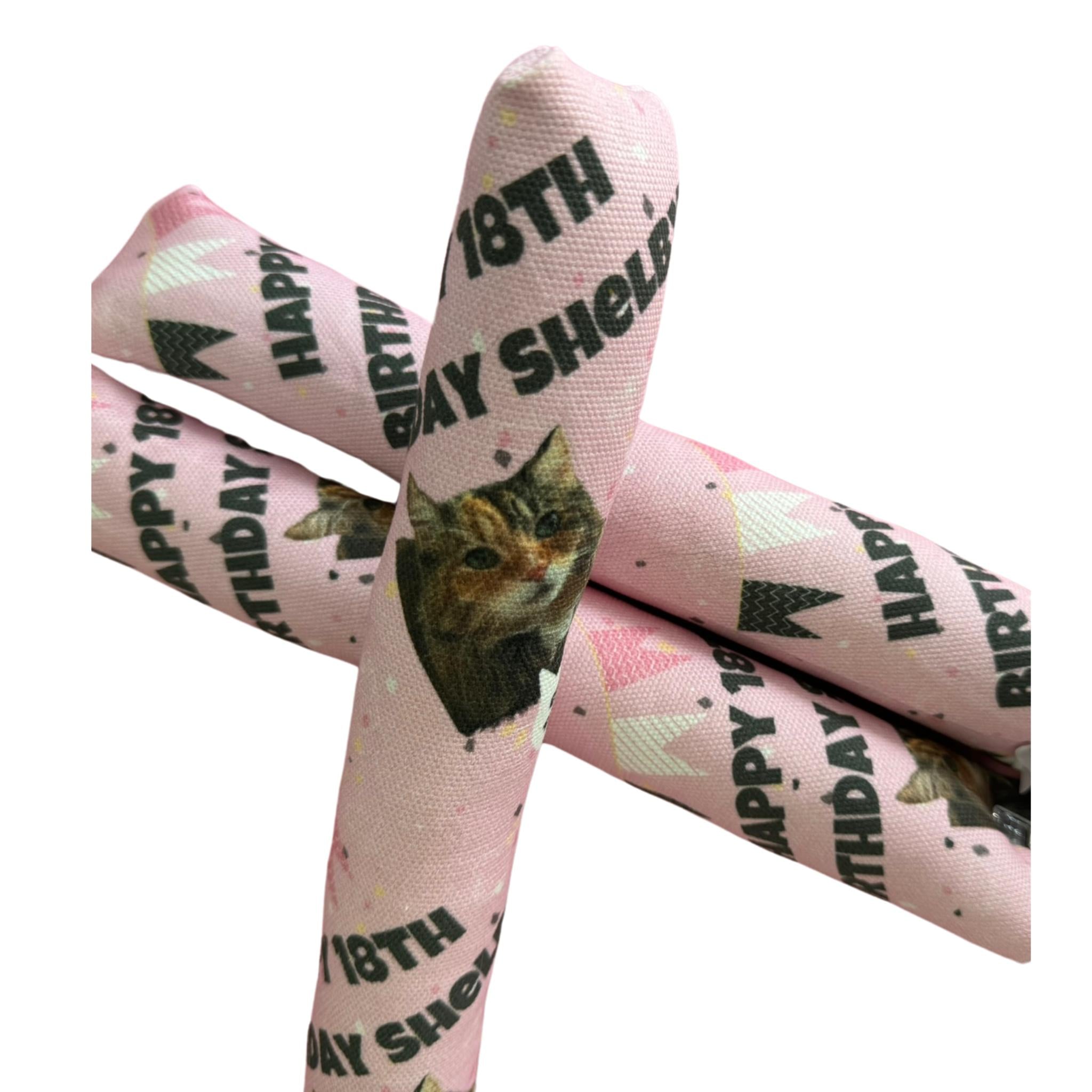 Happy 18th Birthday Shelby Eggroll Kicker Exclusive Catnip Toy