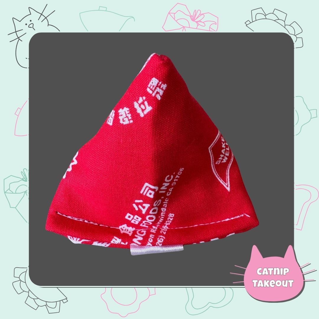 Ramen | Siracha | Hot Sauce Catnip Cat Toy Happy Sack - CatnipTakeout Red Siracha (Hot Sauce)