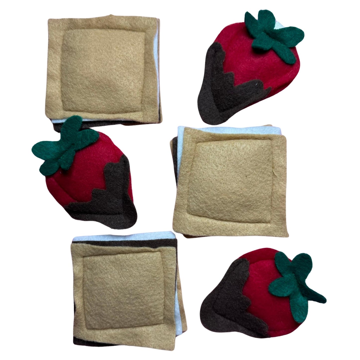 Chocolate Dipped Strawberry Catnip Toy
