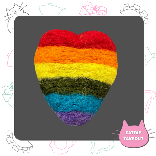 Heart (Wool) Cat Toy with Catnip | Weekly What's New on the Table