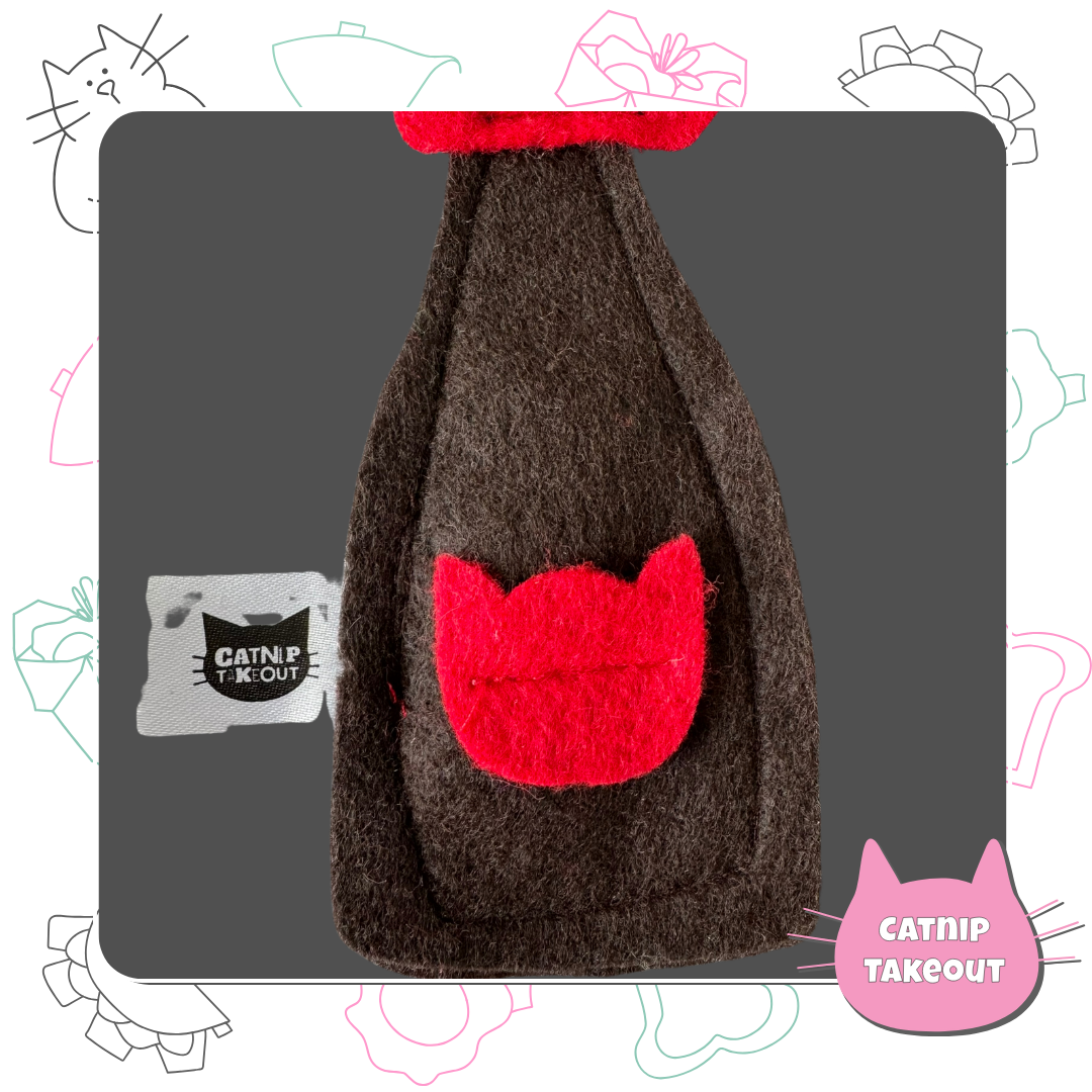 Soy Sauce Cat Toy filled with Catnip Dipping Fun by CatnipTakeout