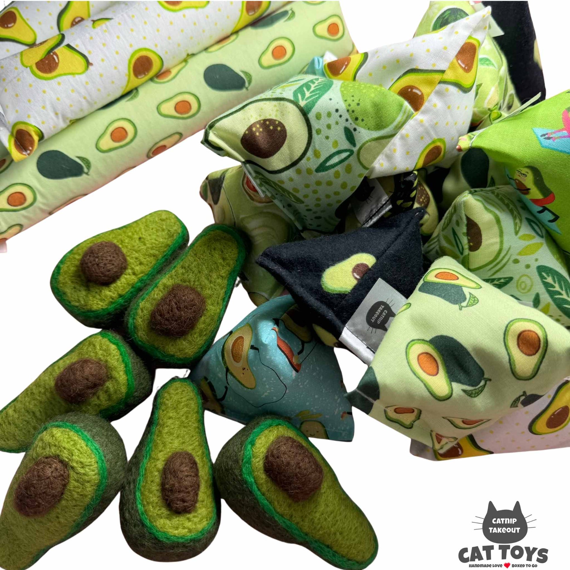 Avocado Catnip Cat Toy Happy Sack - CatnipTakeout