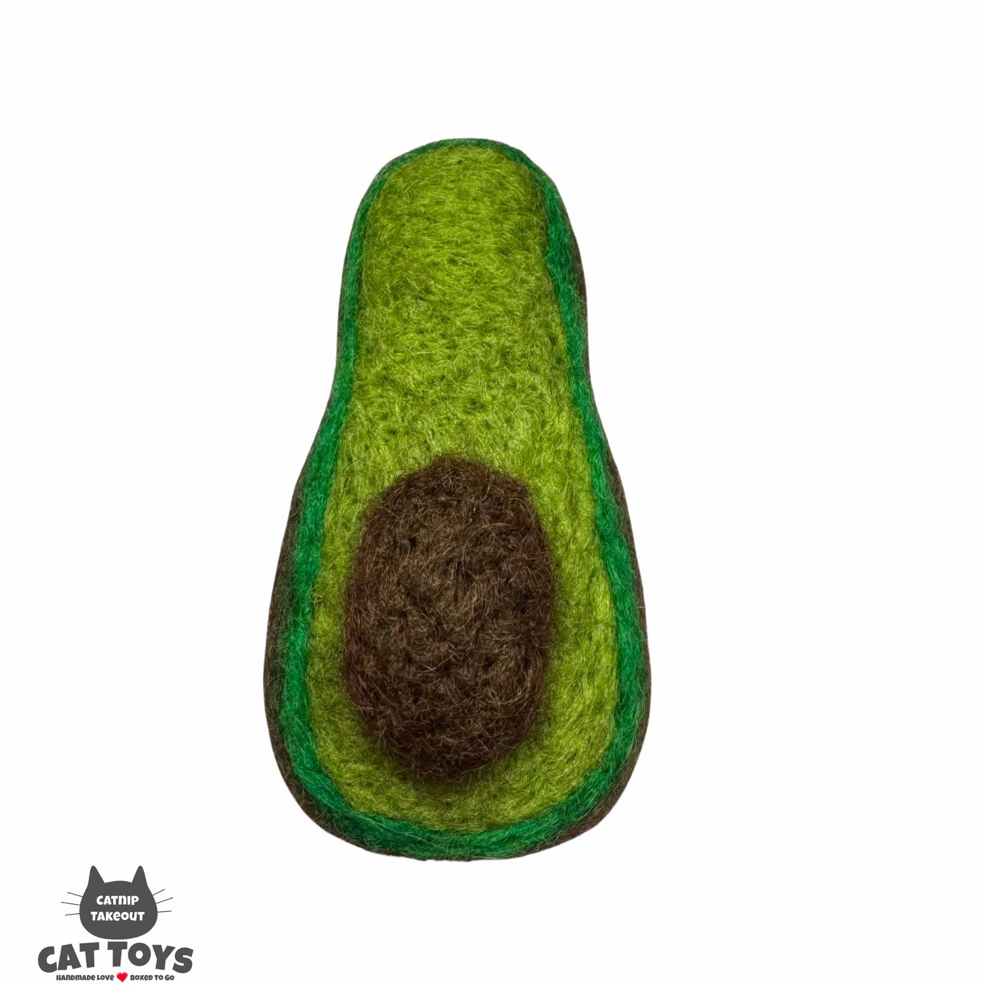 Avocado Catnip Toy | Wool Felted - CatnipTakeout