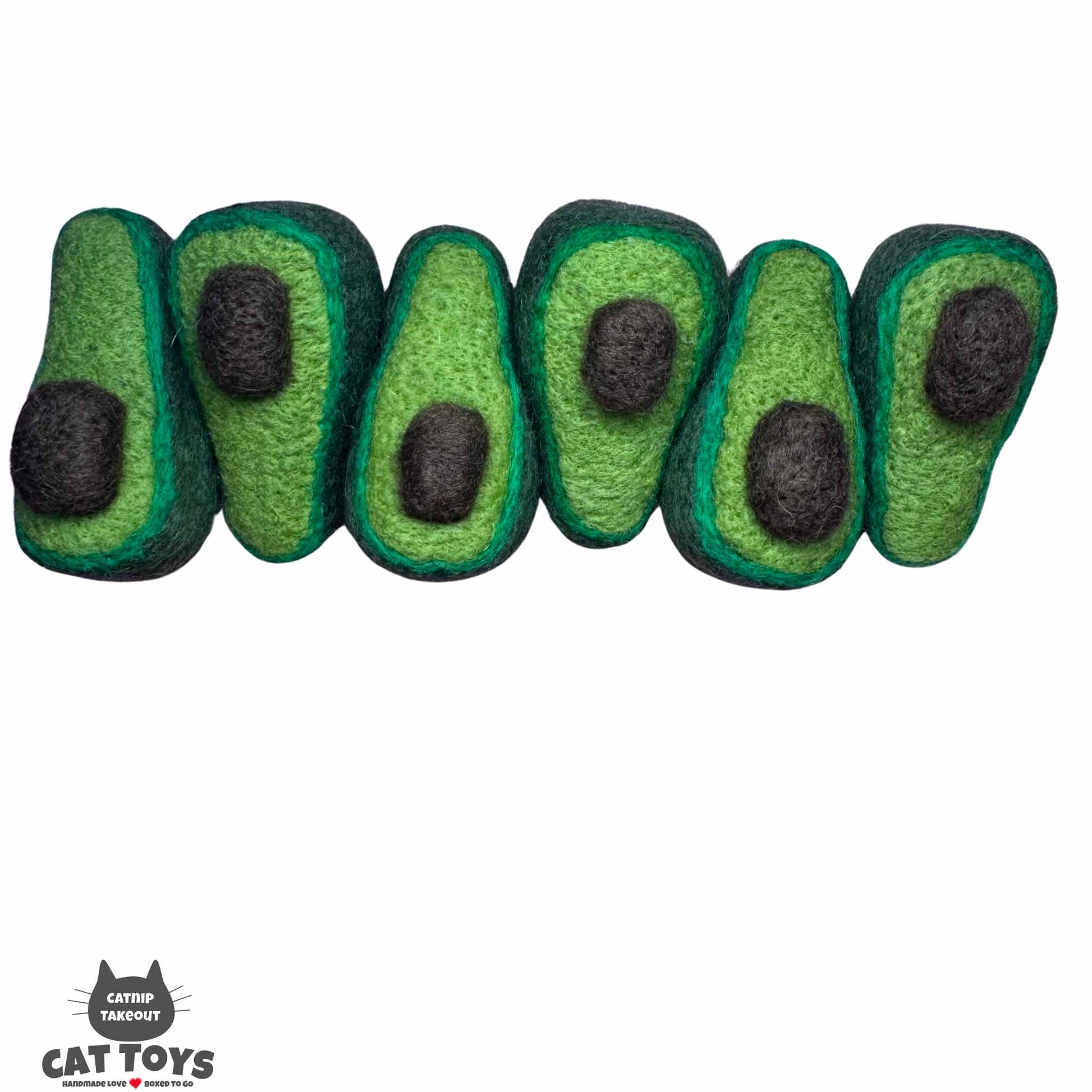 Avocado Catnip Toy | Wool Felted - CatnipTakeout