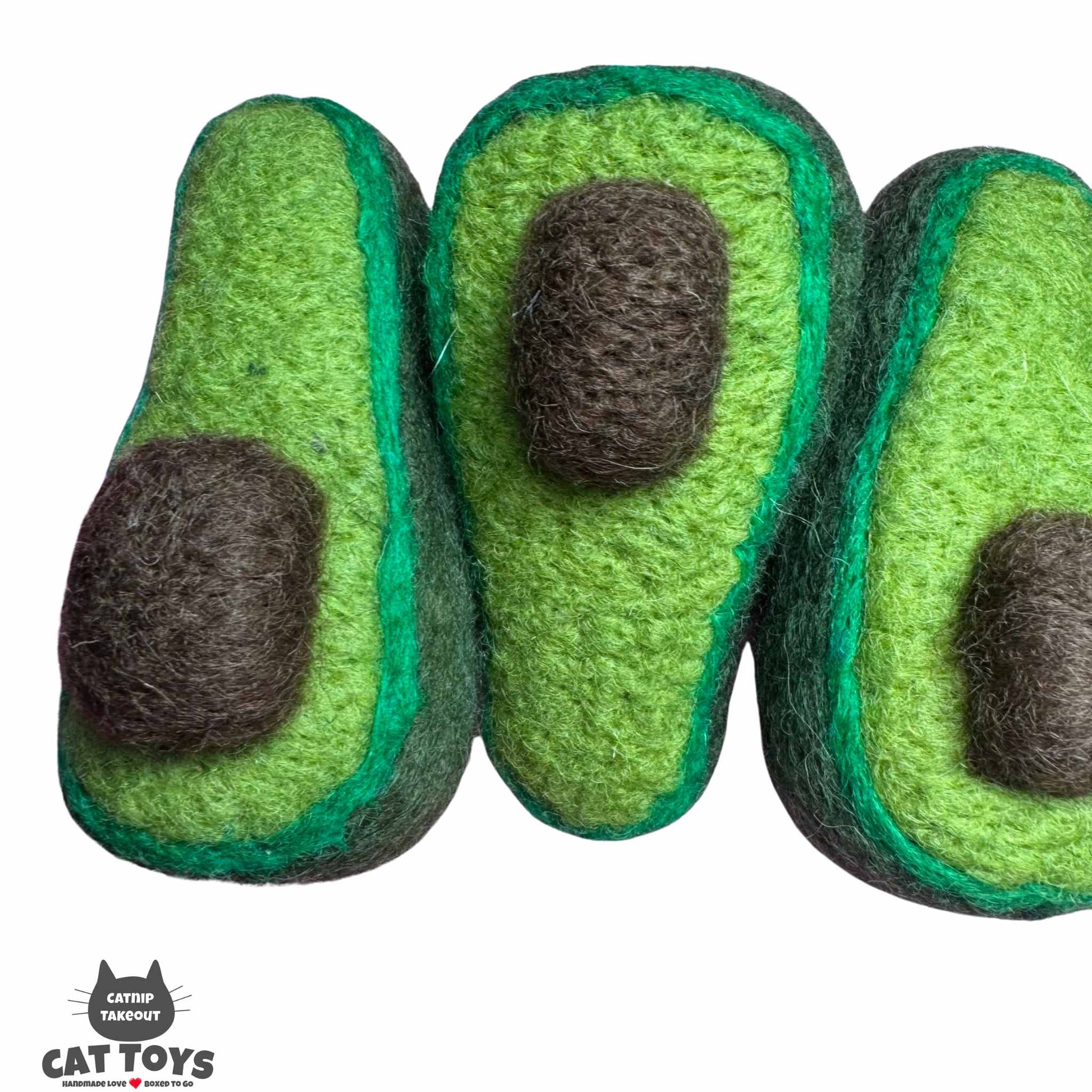 Avocado Catnip Toy | Wool Felted - CatnipTakeout