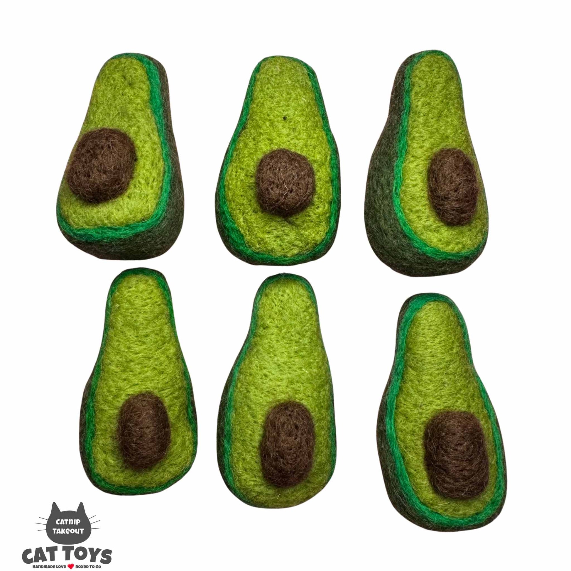Avocado Catnip Toy | Wool Felted - CatnipTakeout