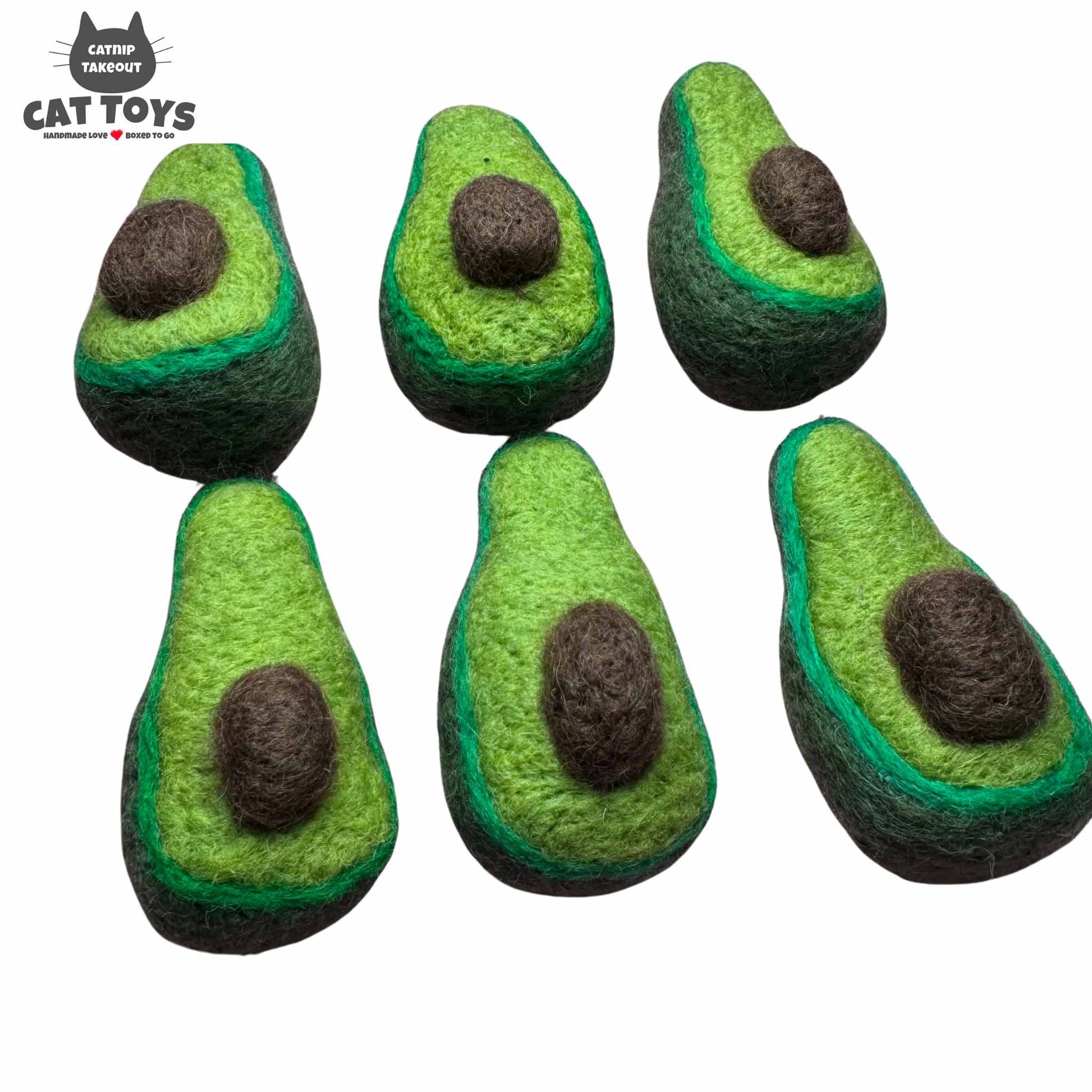 Avocado Catnip Toy | Wool Felted - CatnipTakeout