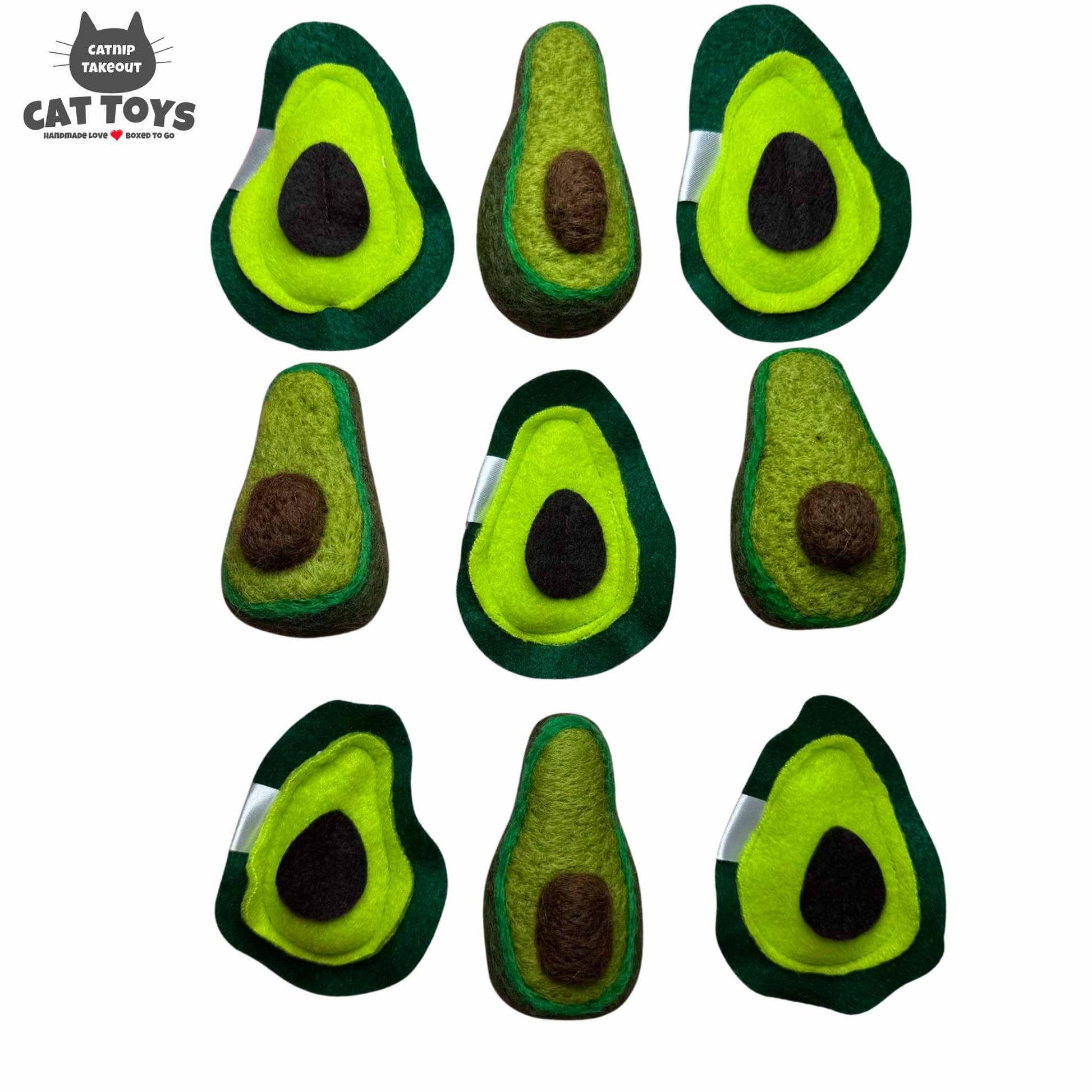Avocado Catnip Toy | Wool Felted - CatnipTakeout