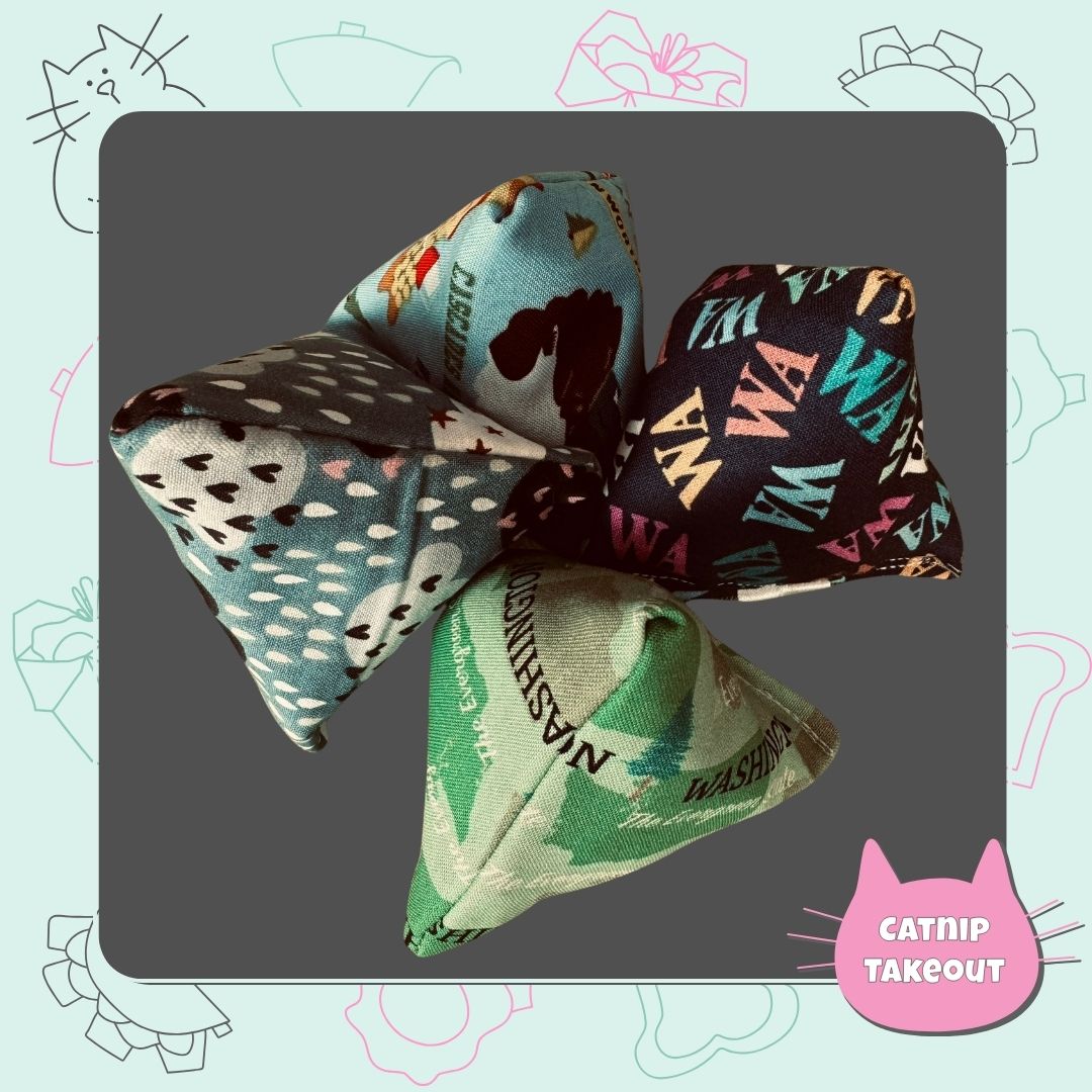 Washington Catnip Cat Toy Happy Sack - CatnipTakeout Let Shelby Pick !
