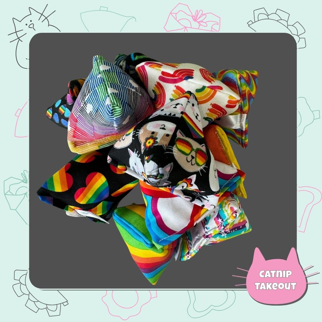 Rainbow | Love All | Pride Catnip Cat Toy Happy Sack - CatnipTakeout