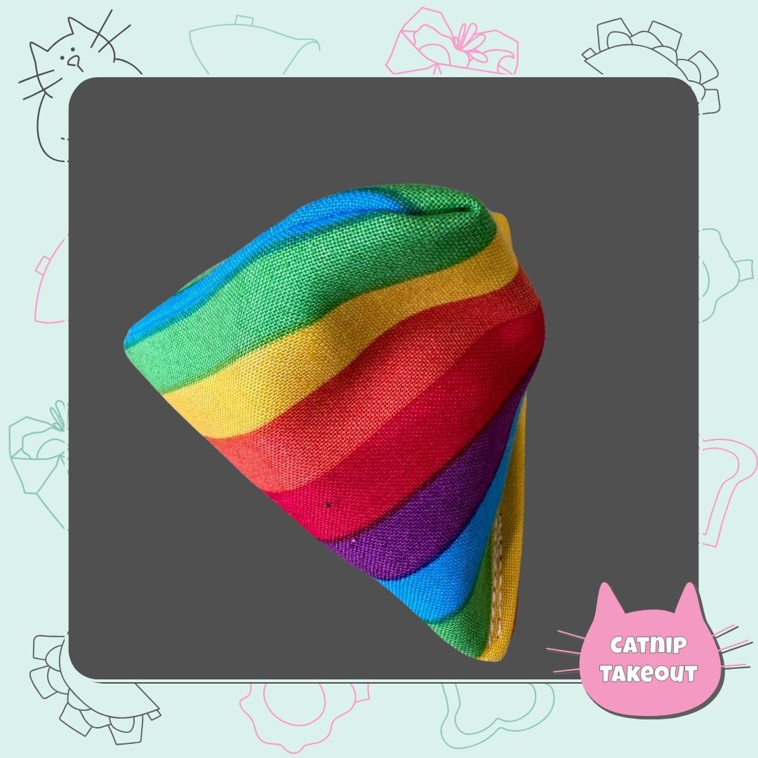 Rainbow | Love All | Pride Catnip Cat Toy Happy Sack - CatnipTakeout