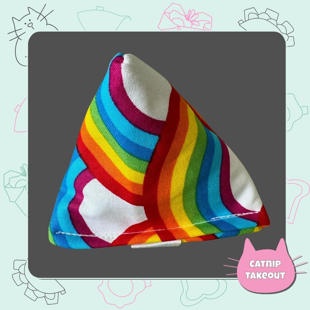 Rainbow | Love All | Pride Catnip Cat Toy Happy Sack - CatnipTakeout