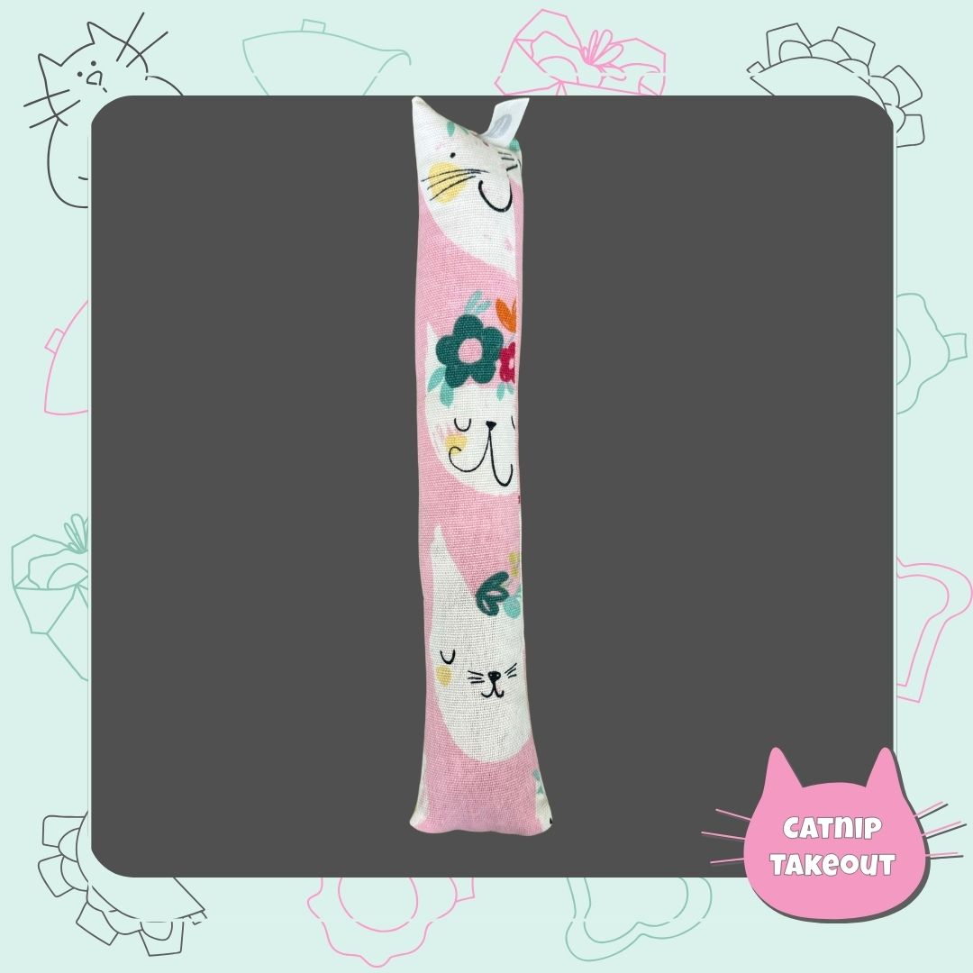 Eggroll | Kicker Cat Toy Pink Kitty Theme with Catnip