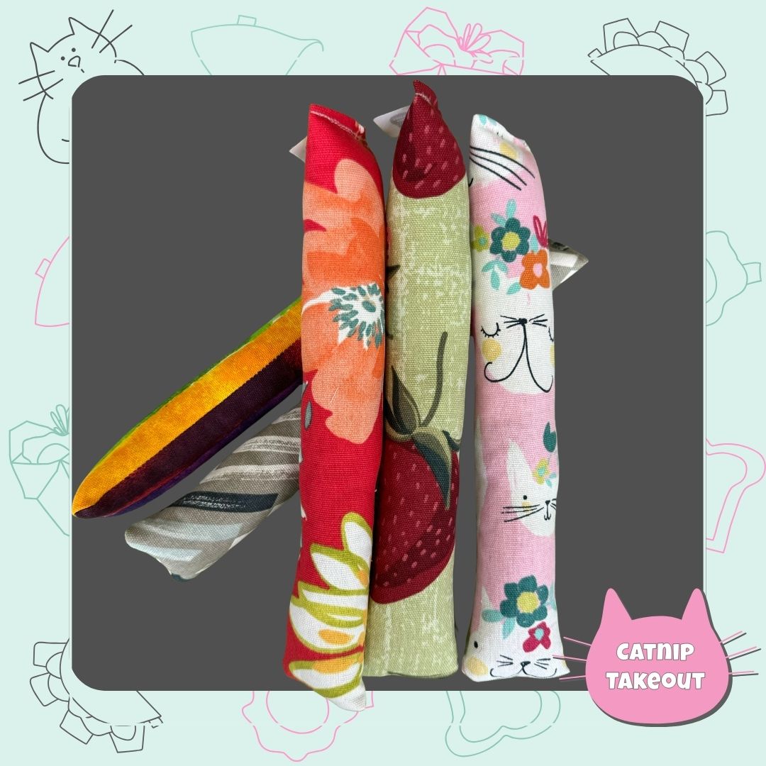 Eggroll | Kicker Cat Toy Spring Flowers Theme with Catnip