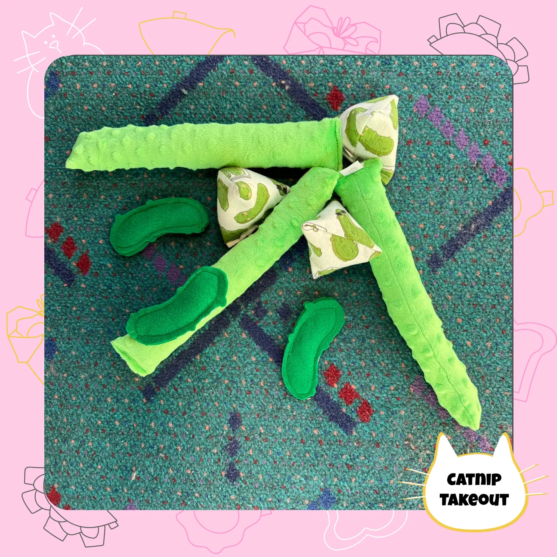Pickle Catnip Cat Toy Happy Sack - CatnipTakeout