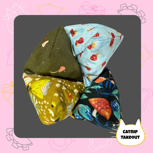 Mushroom Catnip Cat Toy Happy Sack - CatnipTakeout