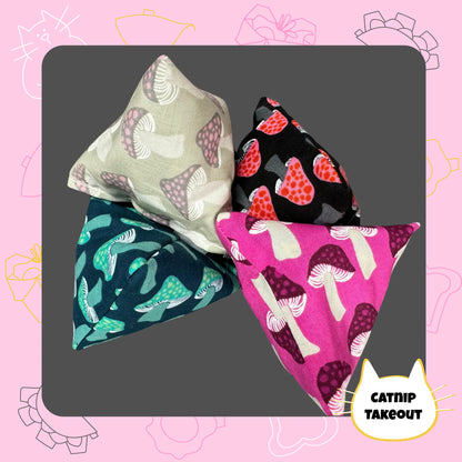 Mushroom Catnip Cat Toy Happy Sack - CatnipTakeout