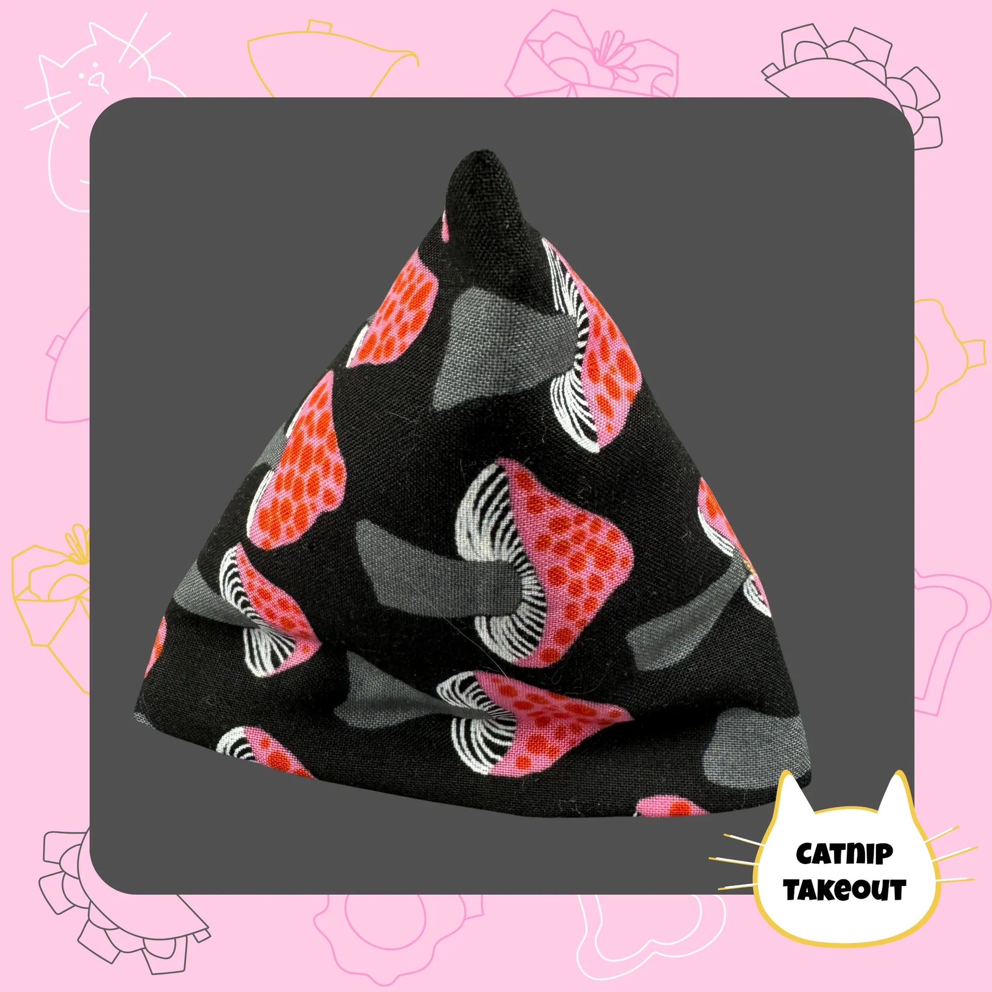 Mushroom Catnip Cat Toy Happy Sack - CatnipTakeout
