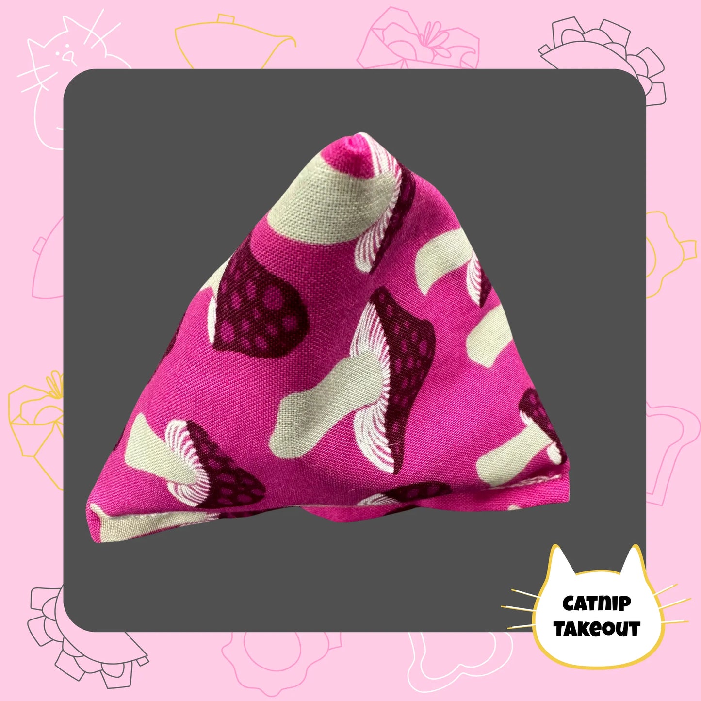 Mushroom Catnip Cat Toy Happy Sack - CatnipTakeout