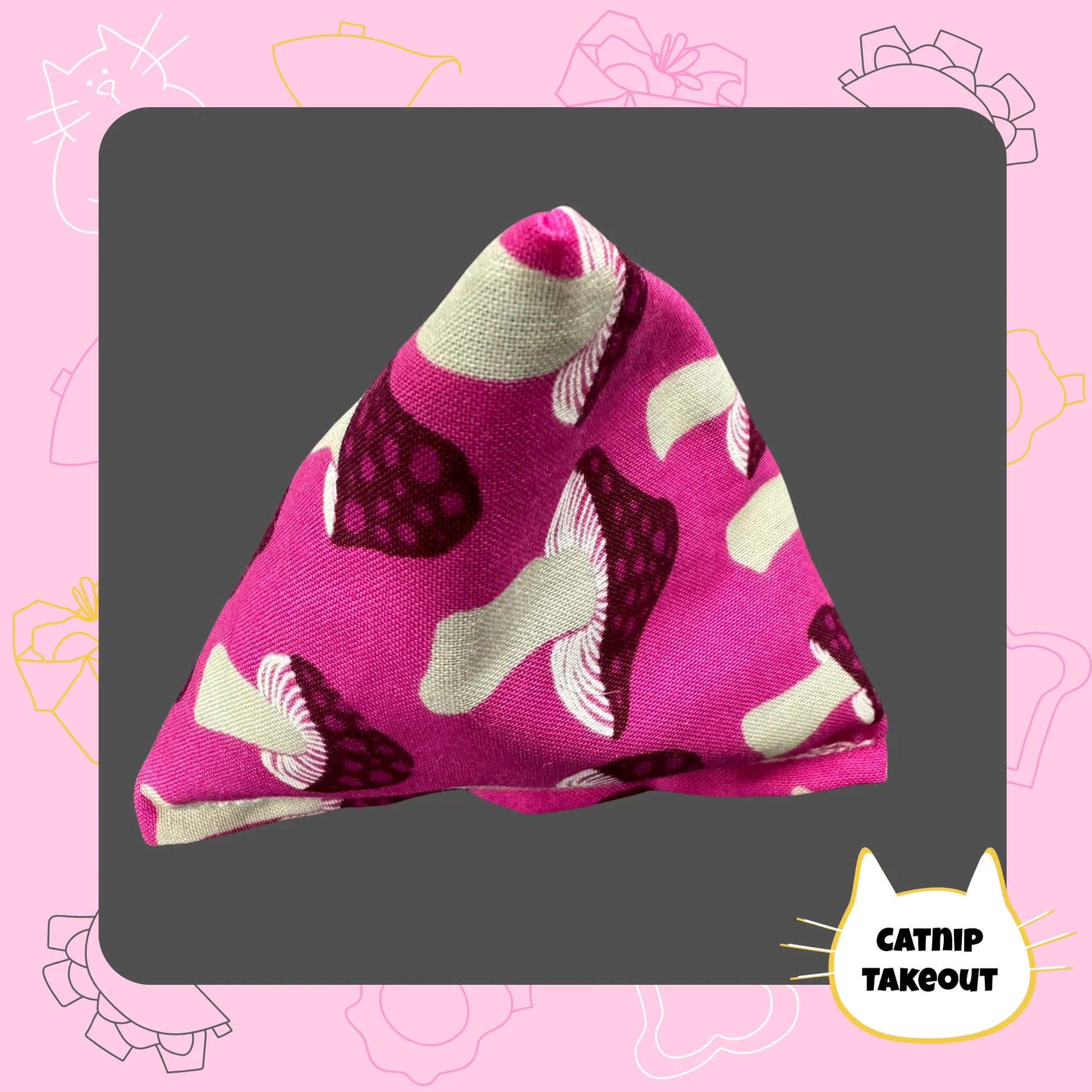 Mushroom Catnip Cat Toy Happy Sack - CatnipTakeout
