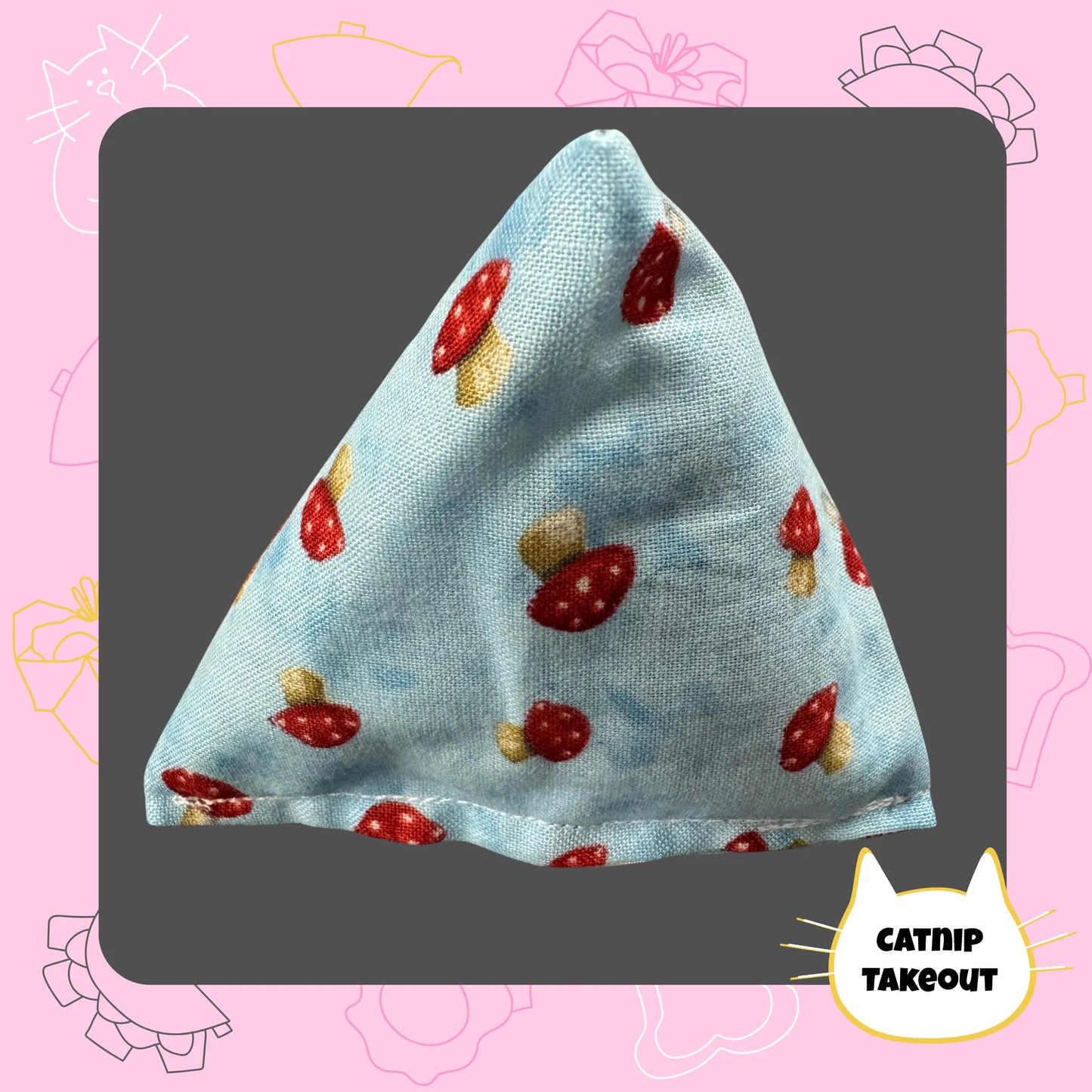 Mushroom Catnip Cat Toy Happy Sack - CatnipTakeout