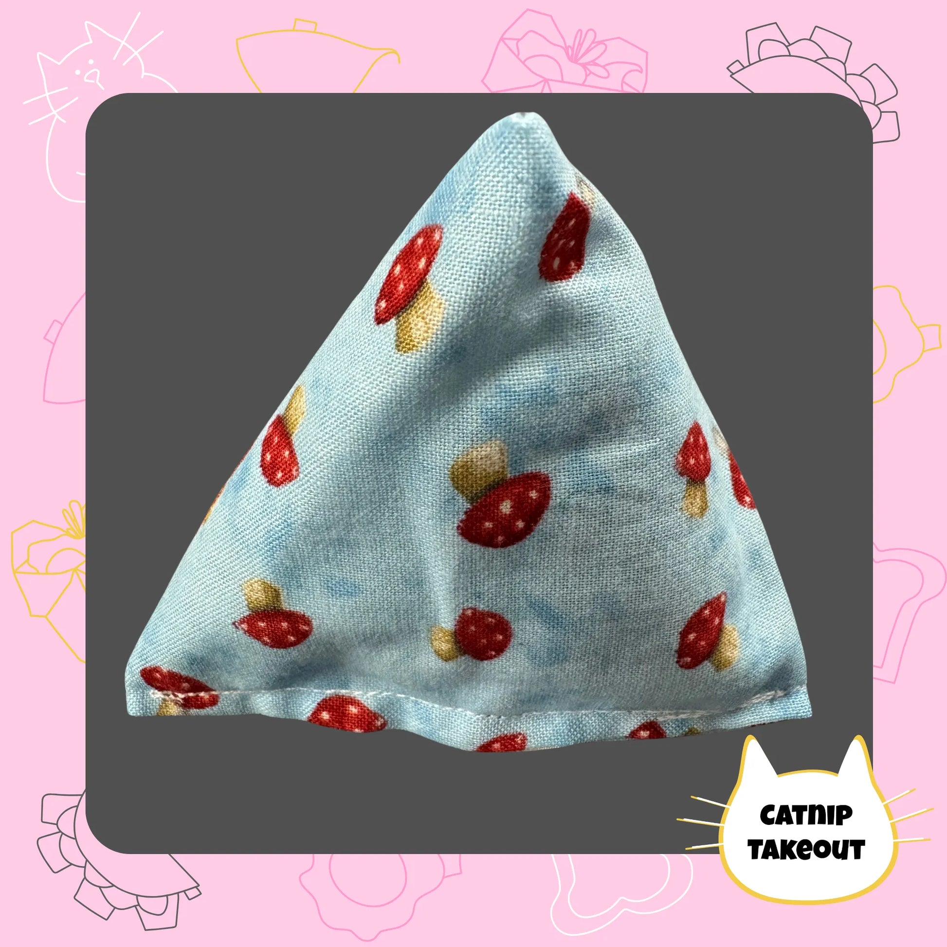 Mushroom Catnip Cat Toy Happy Sack - CatnipTakeout