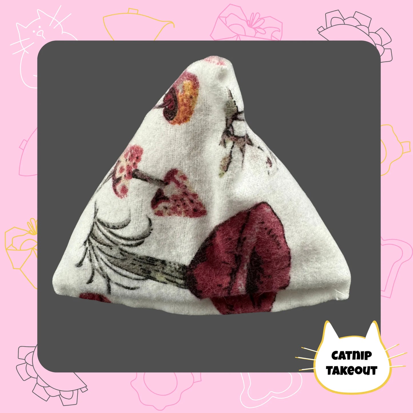 Mushroom Catnip Cat Toy Happy Sack - CatnipTakeout