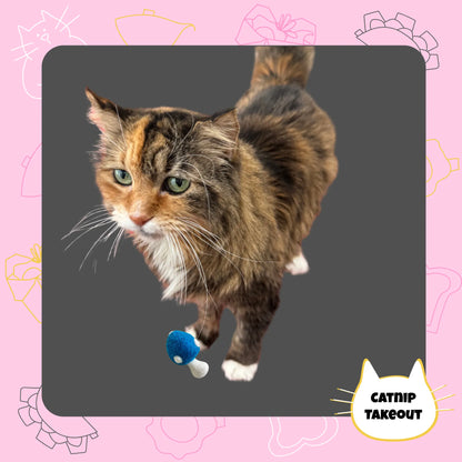 Mushroom Catnip Toy | Wool Felted Cat Toy - CatnipTakeout