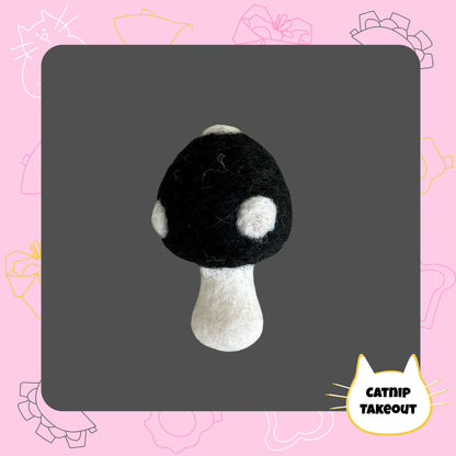 Mushroom Catnip Toy | Wool Felted