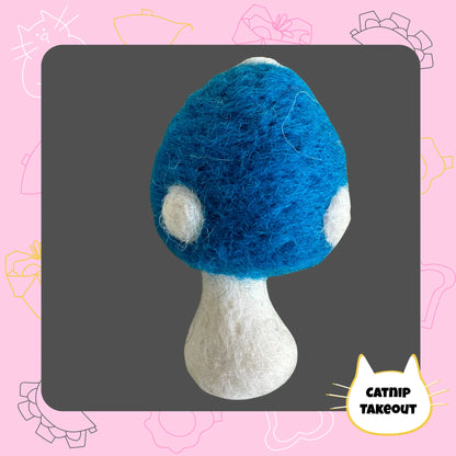 Mushroom Catnip Toy | Wool Felted