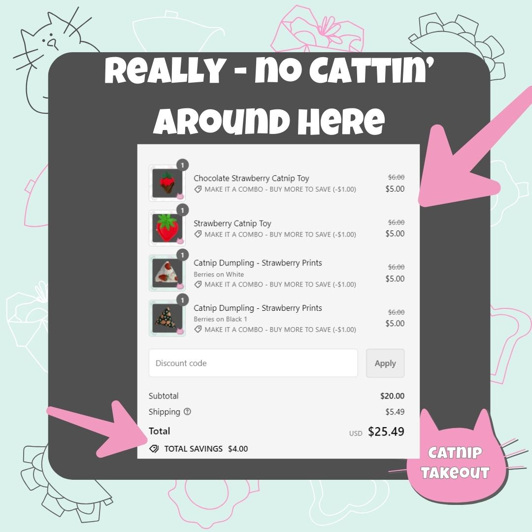 Catnip Dumpling - Kitty Prints