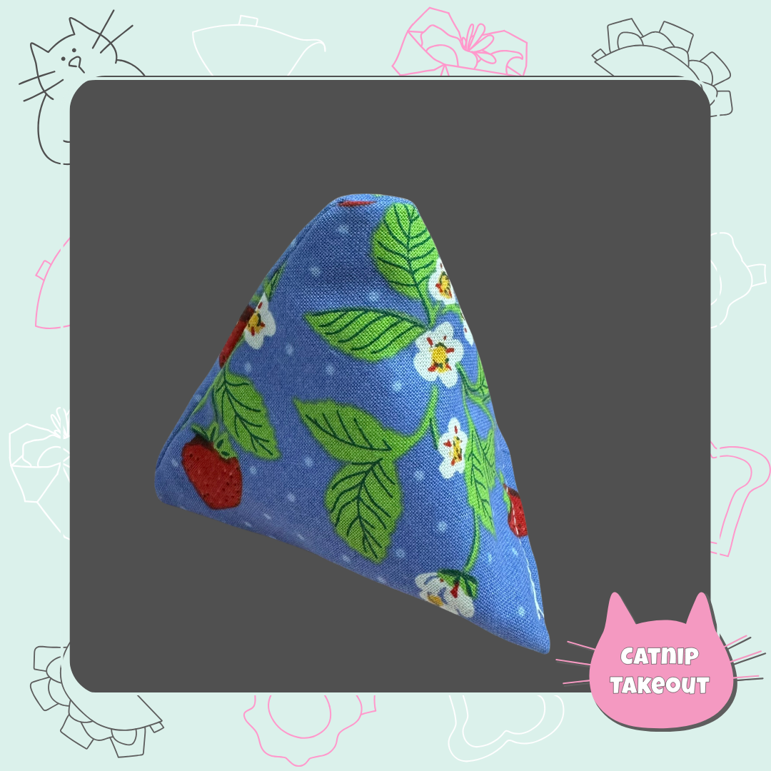 Strawberry Catnip Cat Toy Happy Sack - CatnipTakeout