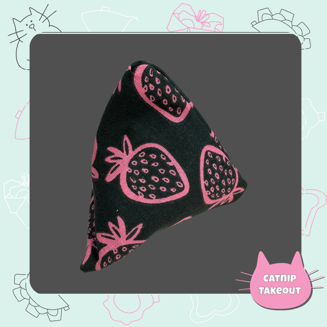 Strawberry Catnip Cat Toy Happy Sack - CatnipTakeout