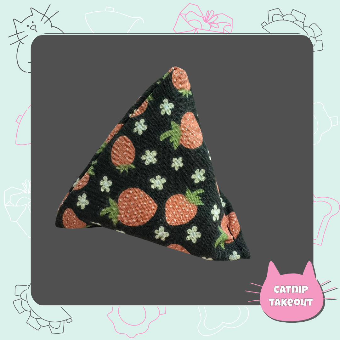 Strawberry Catnip Cat Toy Happy Sack - CatnipTakeout