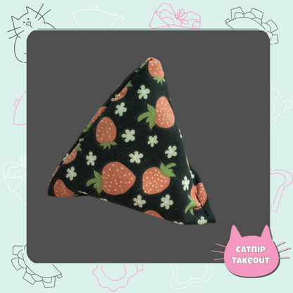 Strawberry Catnip Cat Toy Happy Sack - CatnipTakeout