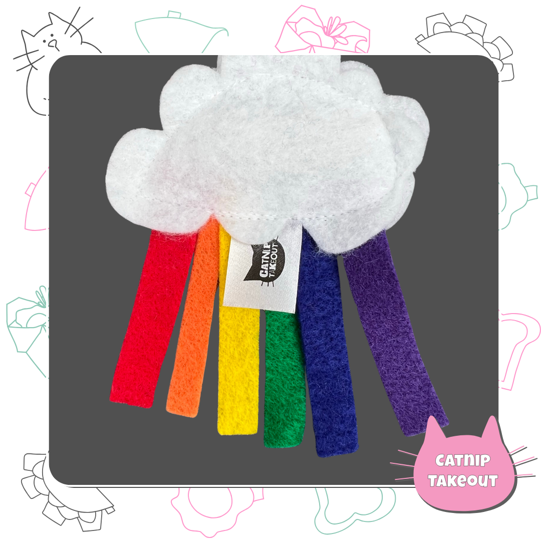 Rainbow Cloud Catnip Toy