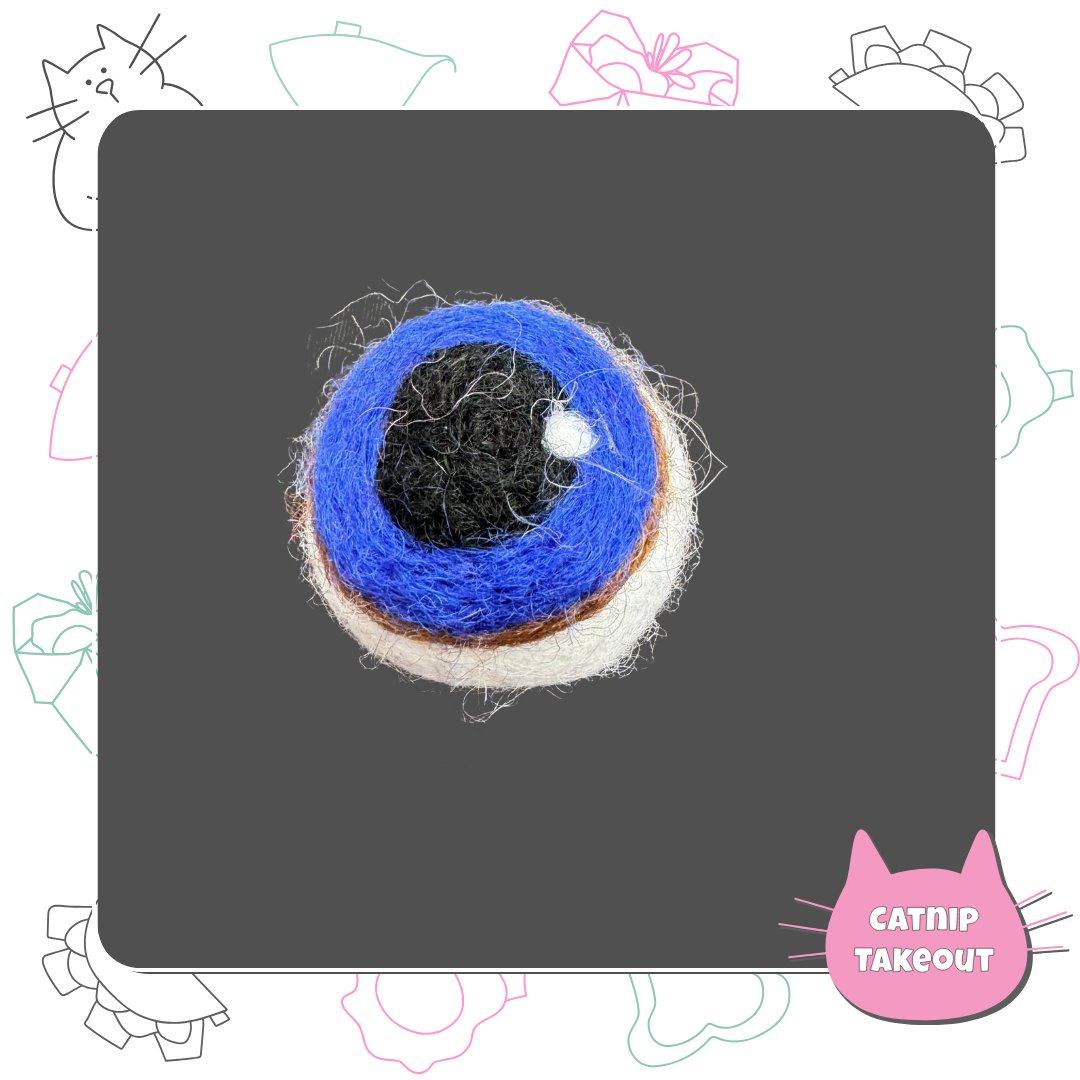 EyeBall Catnip Toy | Wool Felted