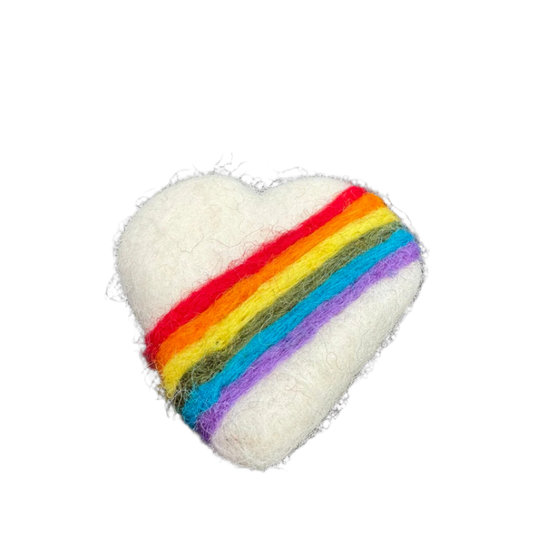 Heart Catnip Toy | Wool Felted Cat Toy - CatnipTakeout