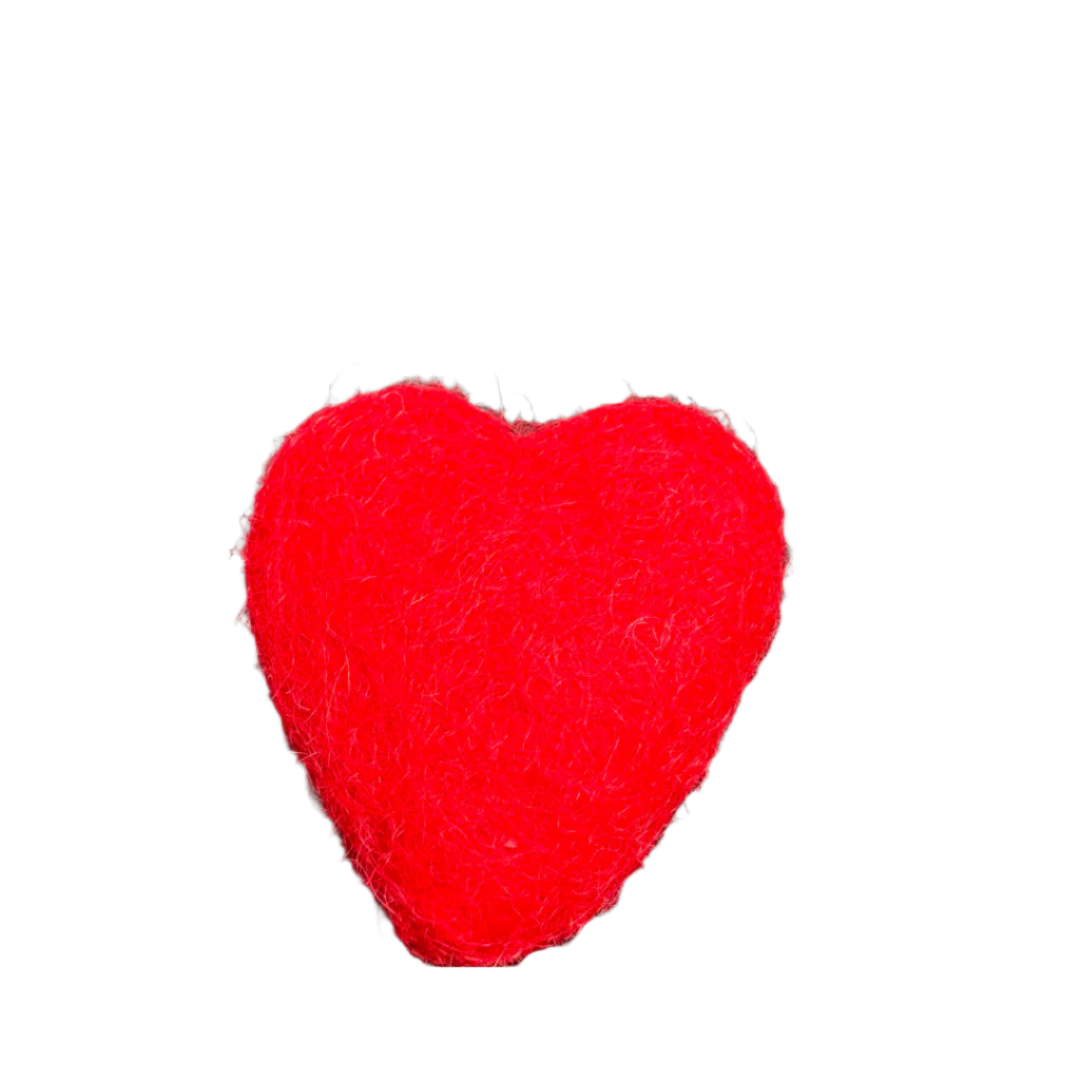 Heart Catnip Toy | Wool Felted Cat Toy - CatnipTakeout