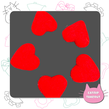 Heart Catnip Toy | Wool Felted Cat Toy - CatnipTakeout