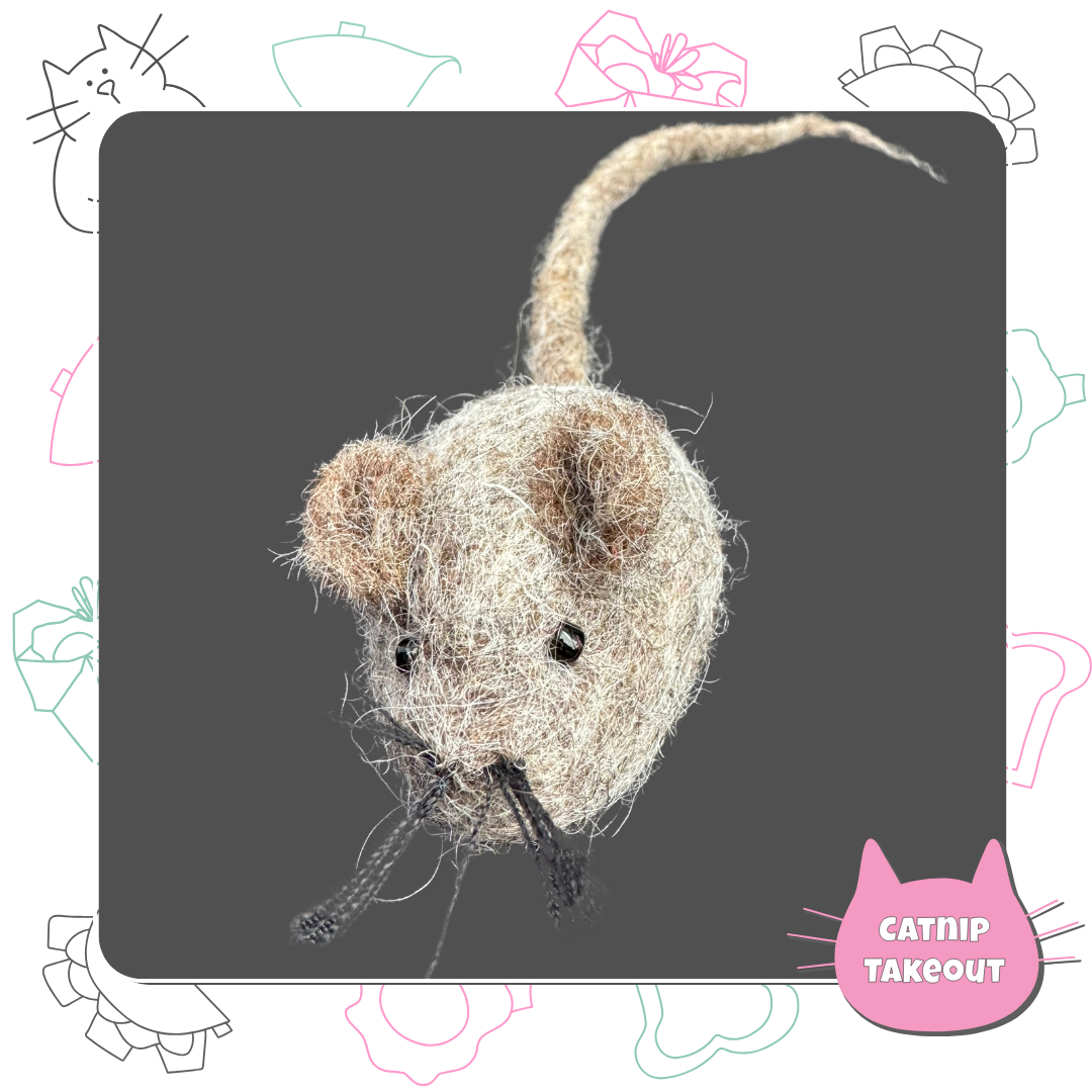 Mouse Cat Toy | Wool Felted