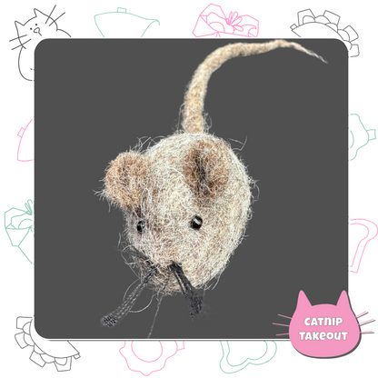 Mouse Catnip Toy | Wool Felted Cat Toy - CatnipTakeout