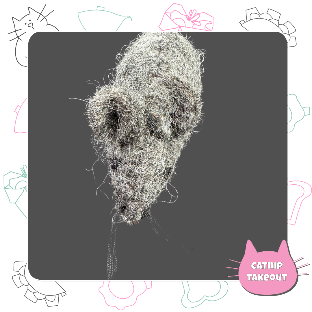 Mouse Cat Toy | Wool Felted & Stitched - CatnipTakeout