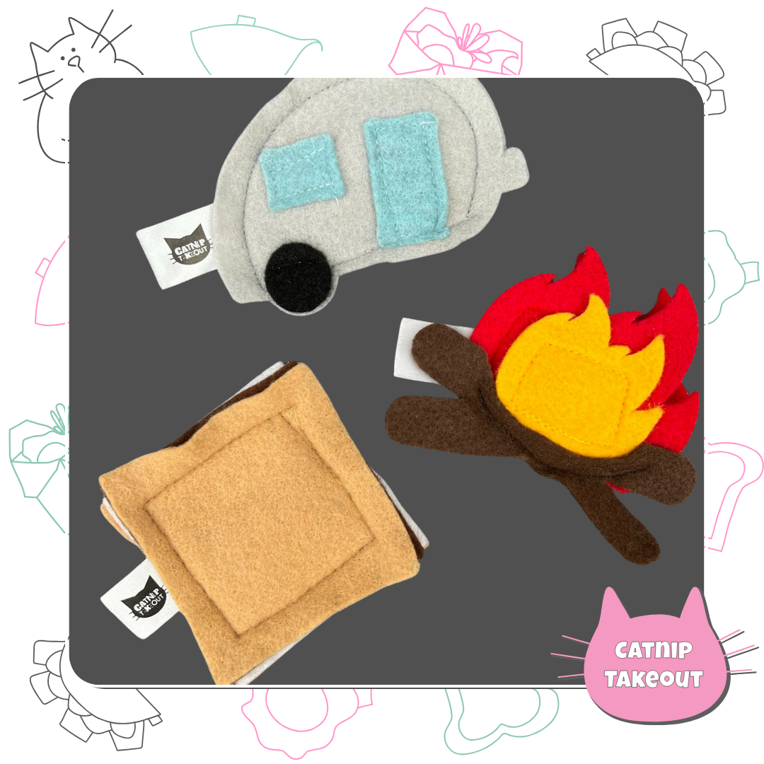 Smores Cat Toy Filled with CatnipPurrfect Adventure by CatnipTakeout