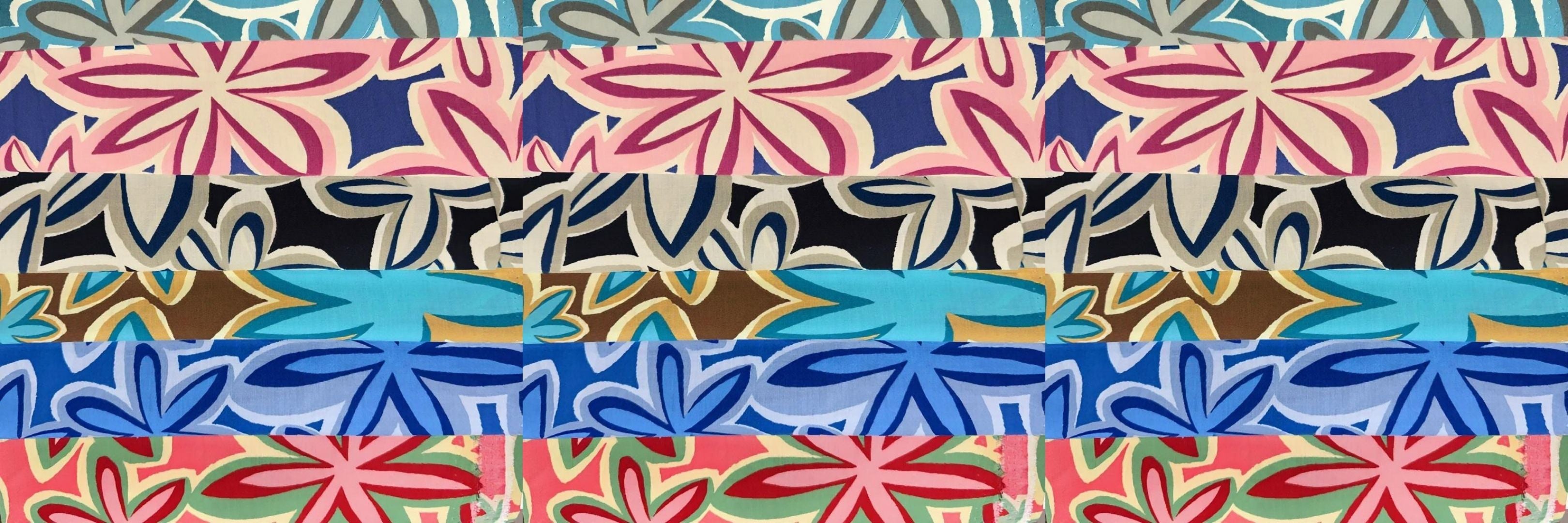 Maui Vibes Collection' cat toys with catnip.   Floral patterns and text about donating profits to Maui Humane Society and Lanai Cat Sanctuary.