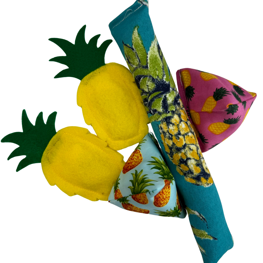 Pineapple Catnip Cat Toy Happy Sack
