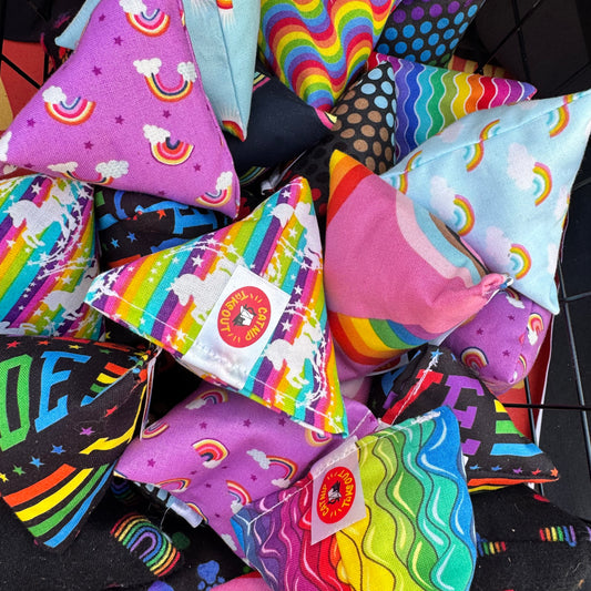 Rainbow | Love All | Pride Catnip Cat Toy Happy Sack