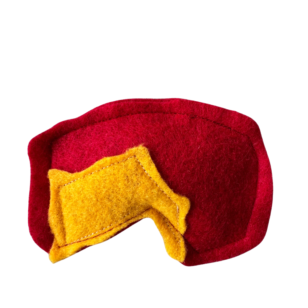 Cheese wheel cat toy filled with premium catnip for batting, tossing, and playful indoor cats