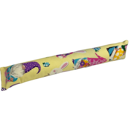 Easter gnome print kicker cat toy filled with catnip designed for indoor bunny kicking and active play